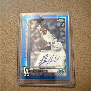 Edgardo Henriquez Topps certified autograph issued